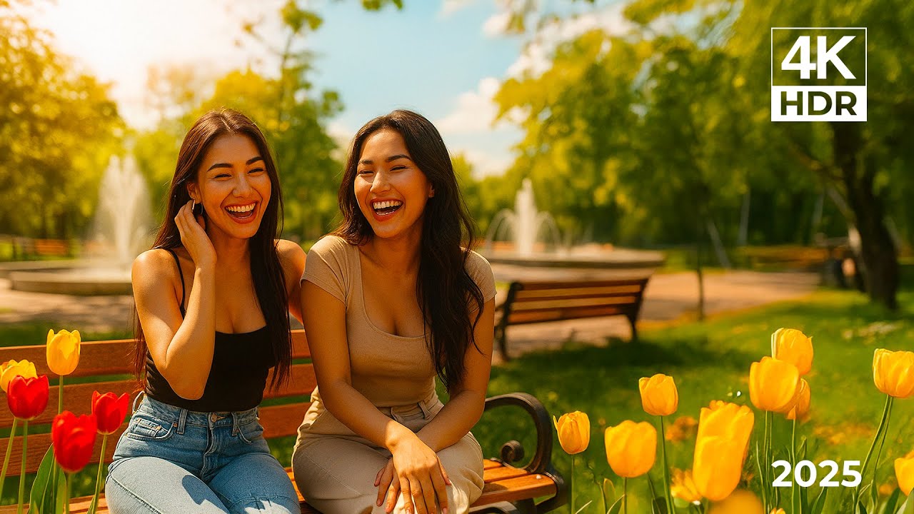 Парки Бишкека 🌿 Прогулка, в которую влюбляешься | 4K 60fps