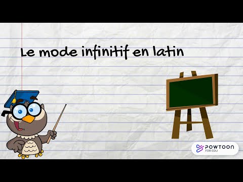 Le mode infinitif en latin