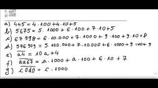 CLASA a V-a - Cap. Numere naturale - Numerația in baza 10 - exercitiul 1 -  YouTube