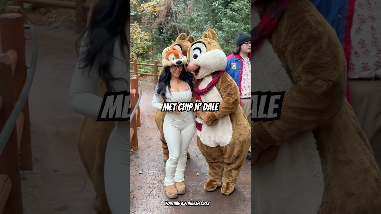 Met Chip N’ Dale! #fyp #fypシ #VIRAL #ootd #DCA #chipndale #chipndalerescuerangers