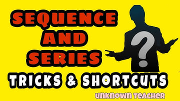 SEQUENCE AND SERIES TRICKS FOR NDA/JEE/ECAT/AIRFORCE