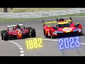 Can the Ferrari 499P beat the Ferrari F1 1982 (Gilles Villeneuve)? - Brands Hatch