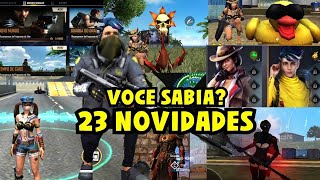 23 NOVIDADES DA NOVA ATUALIZAÇÃO FREE FIRE