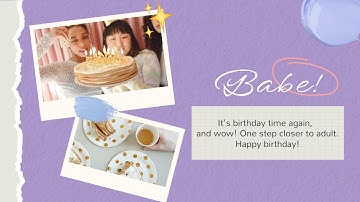 Free Birthday Wishes for Friends Video Template (Customizable) - FlexClip