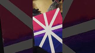 asexual flag and bisexual flag