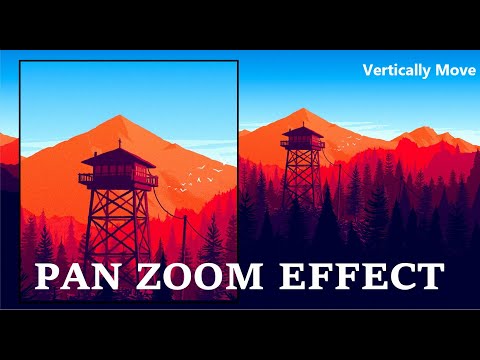 How to Create a Pan Zoom Effect to Make a Static Image Move Vertically?