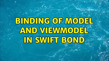 Binding of model and viewModel in Swift Bond