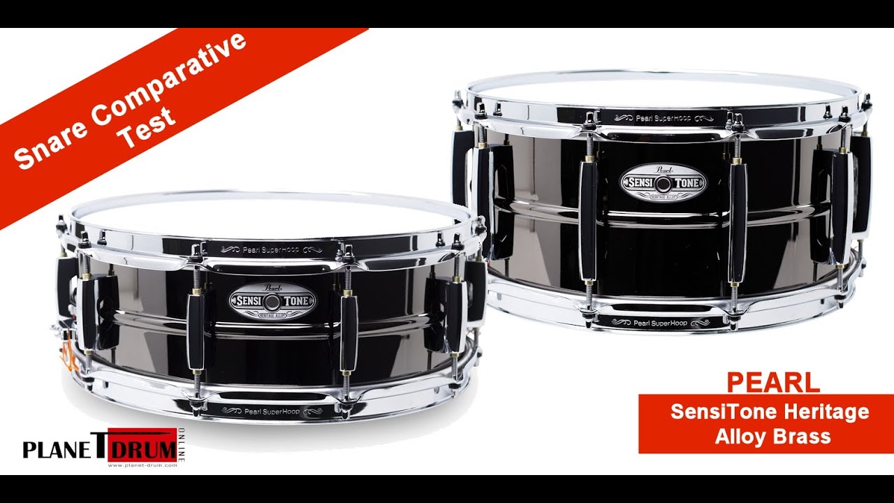 Pearl SensiTone Heritage Alloy Brass - Snare comparative test -