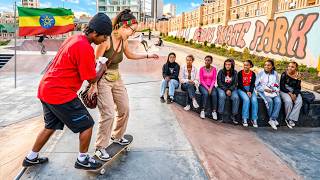 I let these girls teach me HOW TO SKATE in Addis Ababa!
