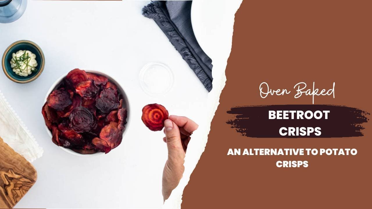 How to Make Oven-Baked Beetroot Crisps at Home  - Perfect for Snacking