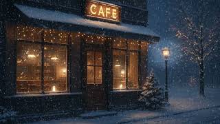 Snowy Café Moments 🌨️  Peaceful Lo fi Beats for Winter Days