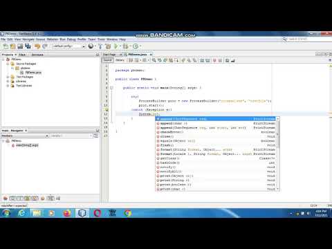 Java the complete Reference Ninth Edition (Chapter 17) Example (9) Process Builder