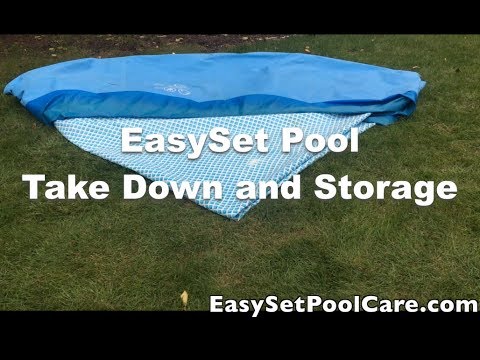 Video: How To Fold The Intex Pool For The Winter? How To Fold The Intex Round Pool Correctly? How To Put In A Box? How To Disassemble A Frame Pool?