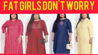 kurti designs for fat girls|dresses hacks for over size women