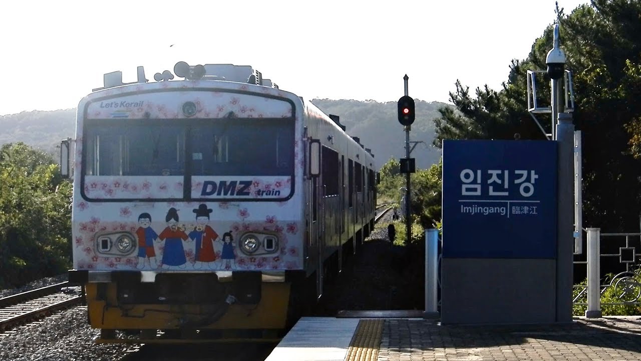 Dmz Train 코레일 용산행 평화생명관광열차(DMZ-Train) 경의선 임진강역 진입 - YouTube