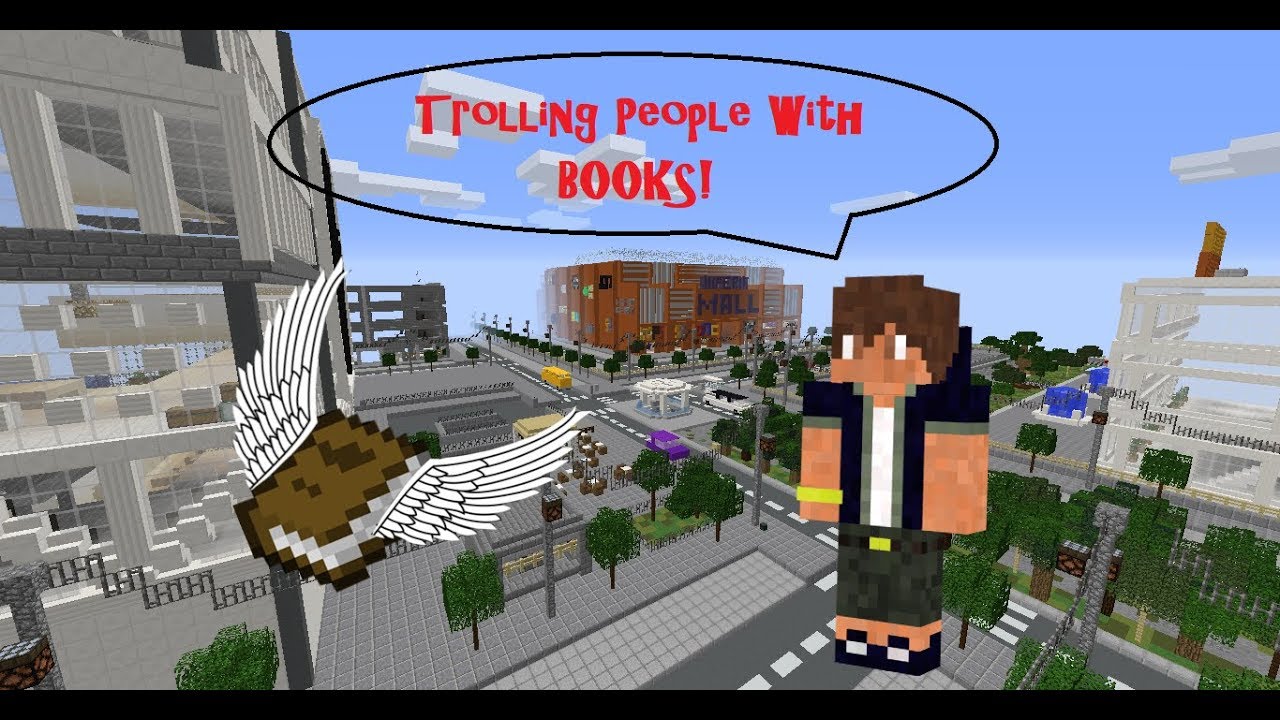 Minecraft - Trolling People With Random Books on Creative! (BONUS