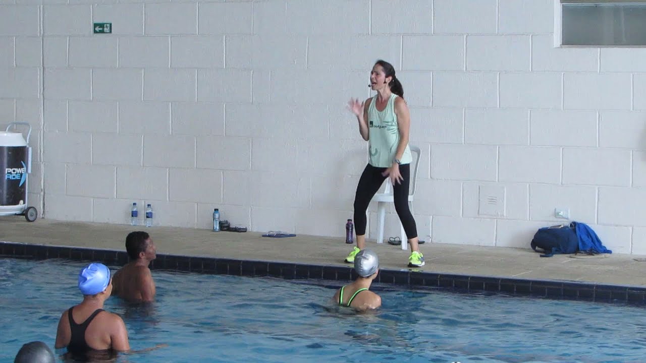 Acqua HIIT: 20 minute hidro workout, (Hidroginástica) com a Profª Kênia Paniago  Parte 2