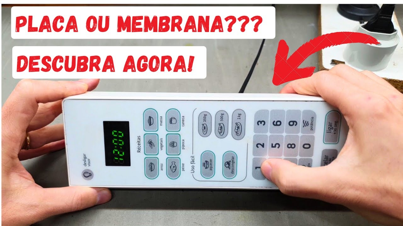 Microondas não funciona nenhuma tecla... +  (super testador de membrana)