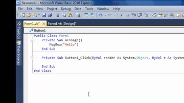 Visual Basic - Sub Procedures