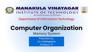 Memory System | Computer Organization