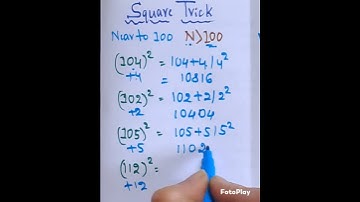 #square trick middle zero #3 digit square trick #maths #shorts #shortsvideo #trick of square
