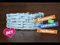 Diy: Корзинка из газетных трубочек / Плетем корзины / basket of newspaper tubes