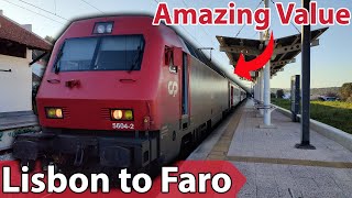 Portugal's CHEAP and COMFY Intercity trains from Lisbon to Faro (Algarve) onboard CP Comboios