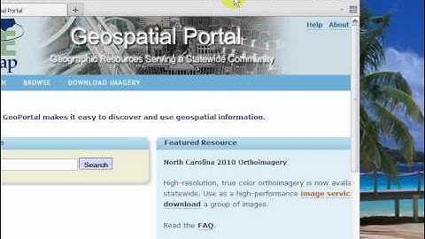 NC OneMap GeoSpatial Portal - Browser Search