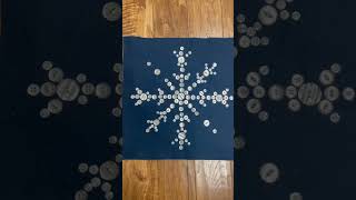 Snowflake Button Pillow