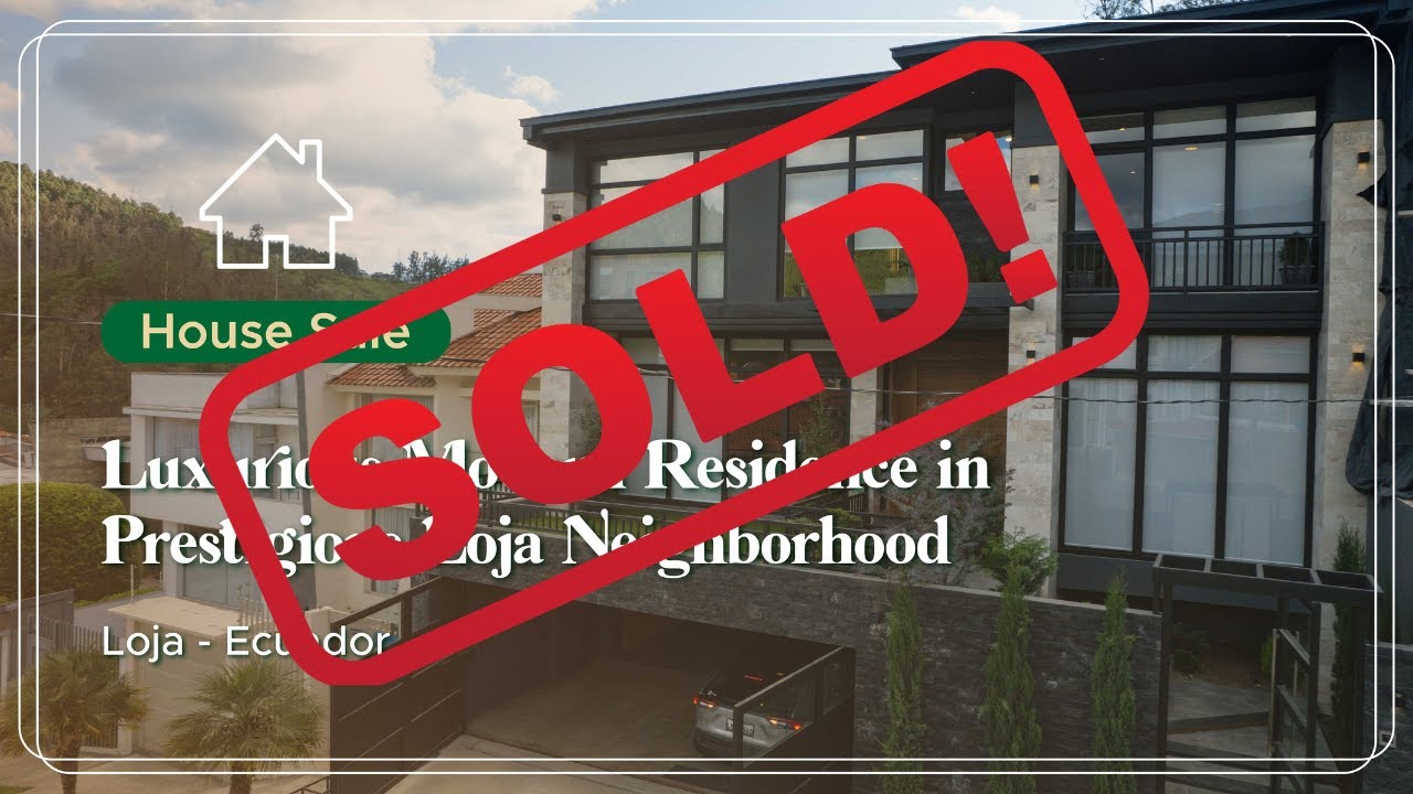[SOLD] Luxurious Modern Residence in Prestigious Loja Neighborhood