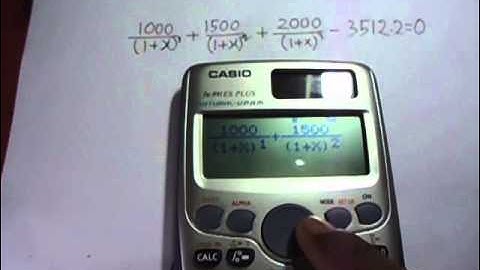 how to calculate Internal Rate of Return (IRR) by Calculator | IRR by calculator