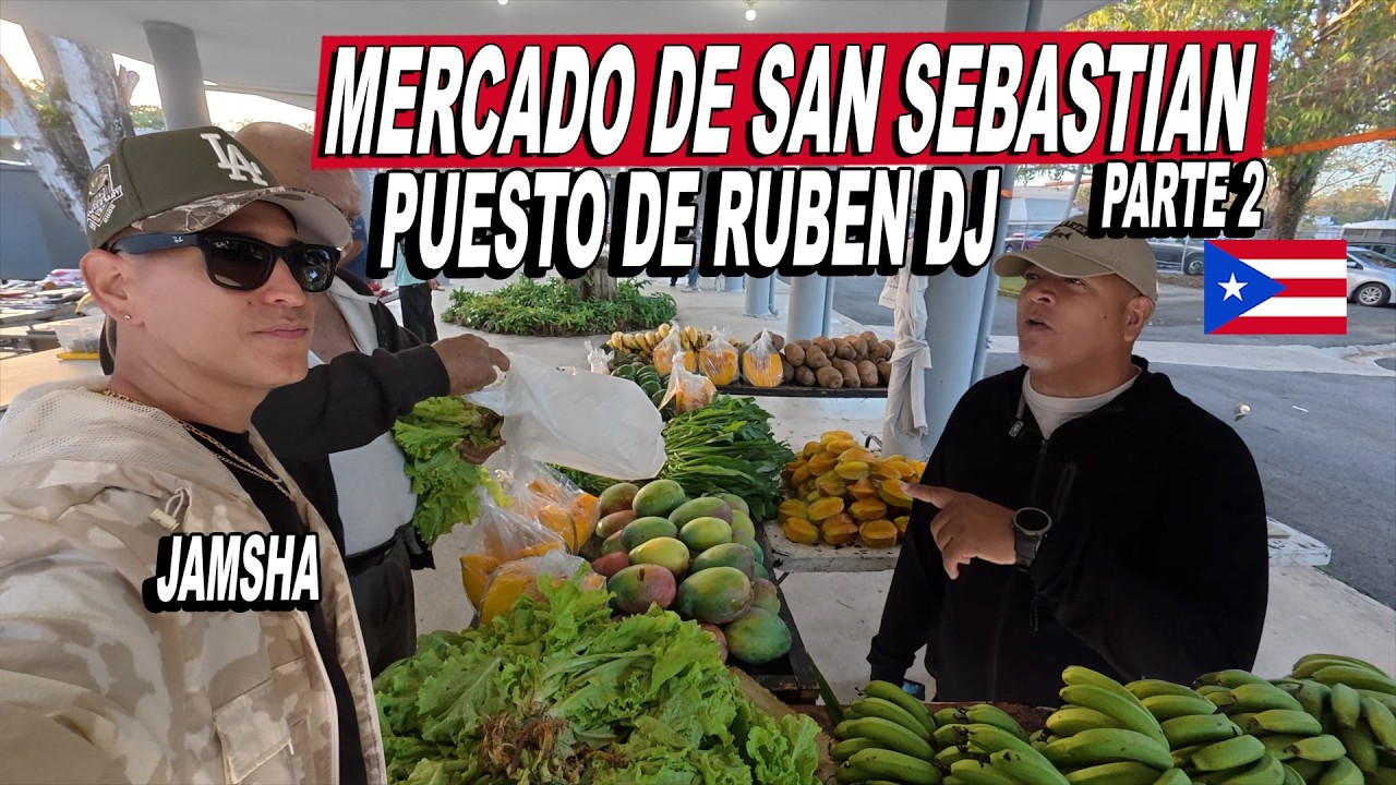 Mercado De San Sebastian Parte 2 - De Dia Con Jamsha y Ruben Dj En Puerto Rico