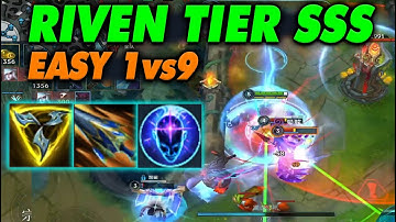 Riven Wild Rift China Tốc chiến | Riven Jungle đi rừng - High ELO New Season - New Patch 6.1 Build