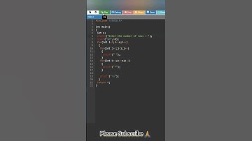 Advanced pattern program || Mirrored rhombus star pattern in c #short #shorts #reels #viral#trending