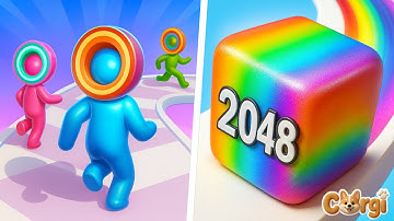 Layer Man 3D VS Jelly Run 2048 - All Levels Satisfying Walkthrough Gameplay