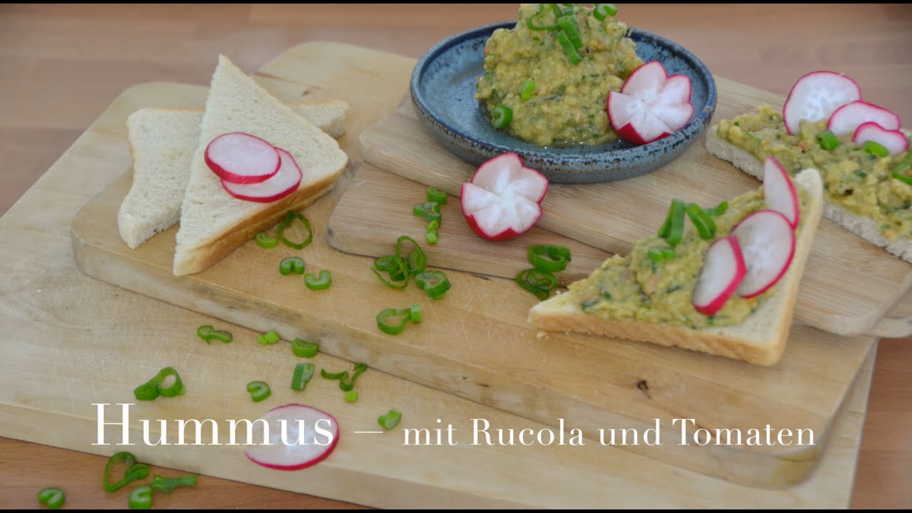 Hummus mit Rucola - YouTube