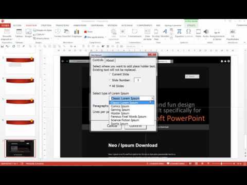 Vidéo: Comment insérer du texte latin dans PowerPoint ?