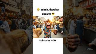 Watch Till End 🔚😄 #monkeyvlog #funny #comedy #funnymonkey