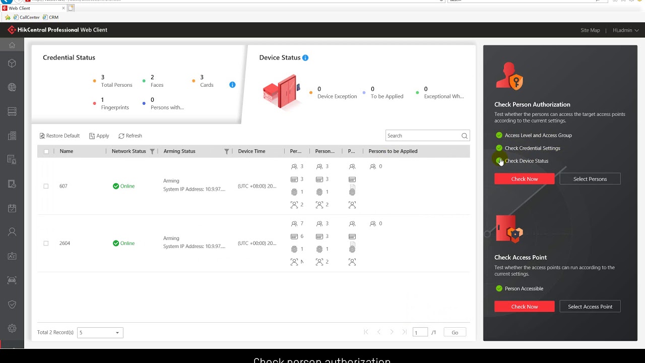 Test Tool Work on HikCentral Pro V1 6 