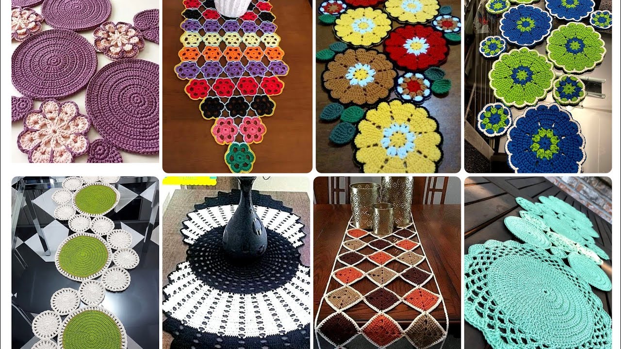 Latest Crochet Handmade Circular & Rectangle Table Runner//World Most Beautiful design Ideas 2026