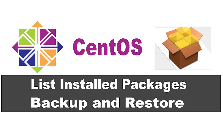 How to check what packages are installed in centos 7