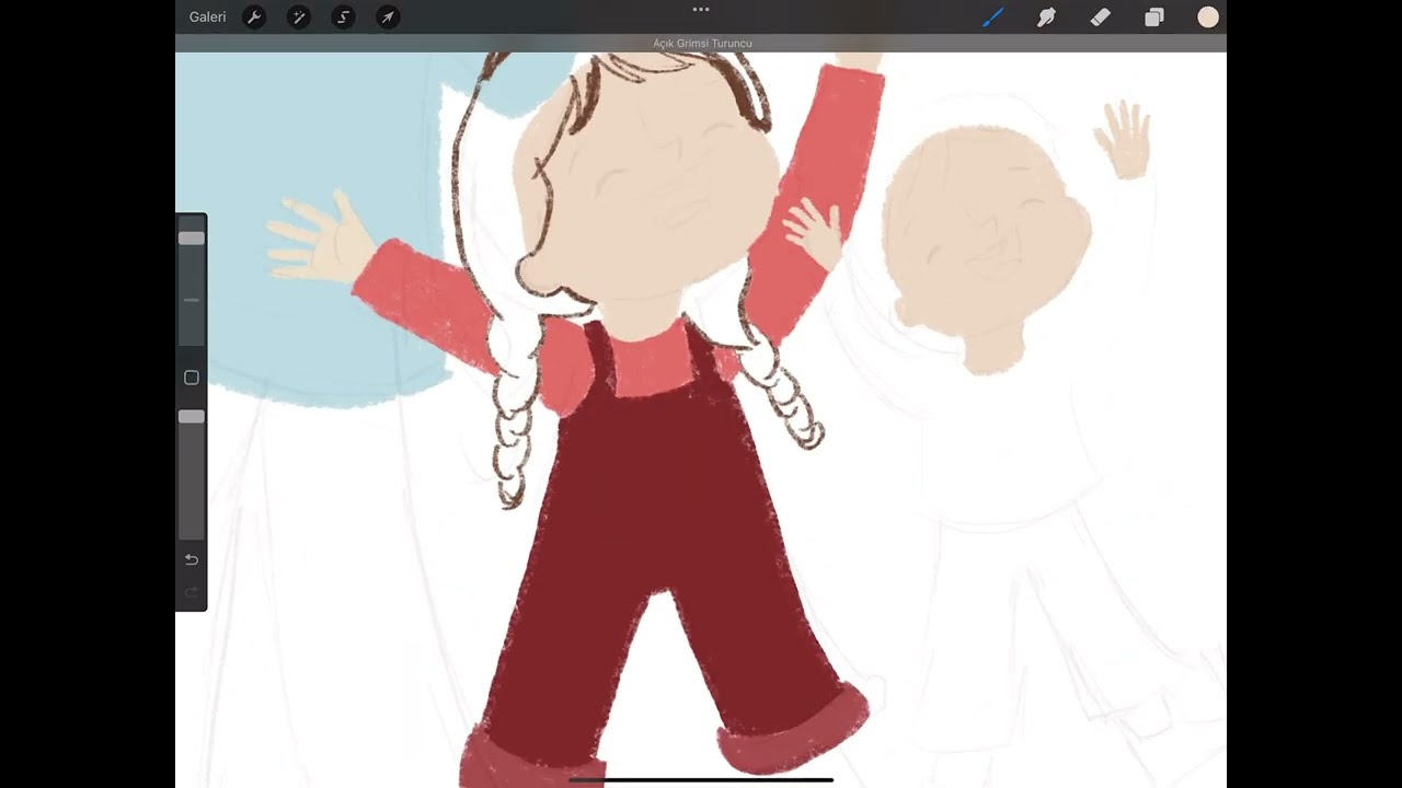 Baştan sona Procreate’de dijital çizim - sohbet - Çocuk kitabı resimleme