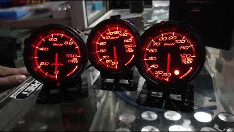 Cara setting tachometer defi 7 warna .indikator water temp dan oil temp