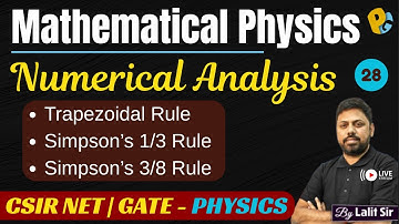 Numerical Analysis | Simpson’s 1/3 Rule, Simpson’s 3/8 Rule & Trapezoidal Rule | PYQs