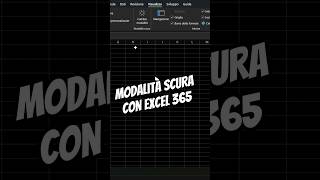 Impara ad attivare la nuova modalità scura (dark mode) di Excel 365 @planetexcel