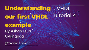 Understanding our first VHDL example - VHDL Tutorial 4 #Tronic_Lankan @TronicLankan