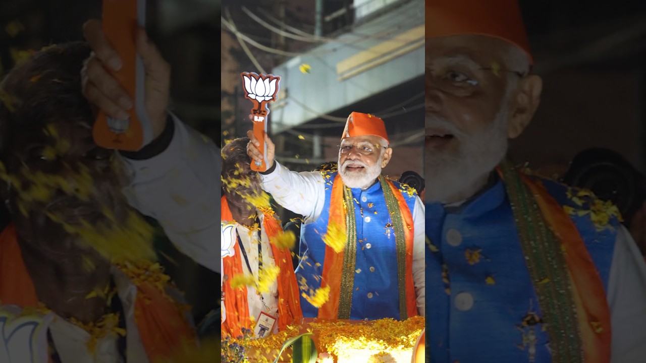 Love & Blessings from Mangaluru for PM Modi | #roadshow | #shorts