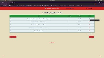 CS50 Web - Project 3 - Pizza