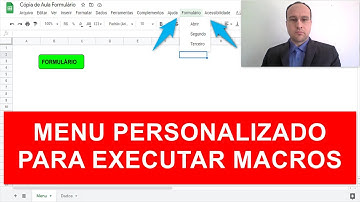 Criar MENU PERSONALIZADO no Google Planilhas para Exibir Formulários