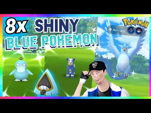 live stream pokemon go 8x SHINY BLUE POKEMON CAUGHT in Pokemon Go! ( FIRST CATCH REACTIONS )